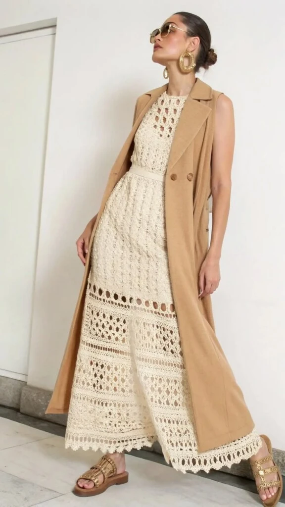 Vestido de crochet