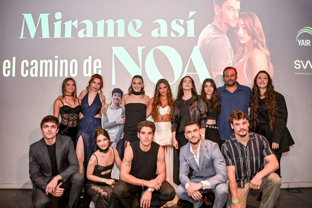Agustín Bernasconi, Noa Kirel y el elenco completo de Mirame así, el camino de Noa