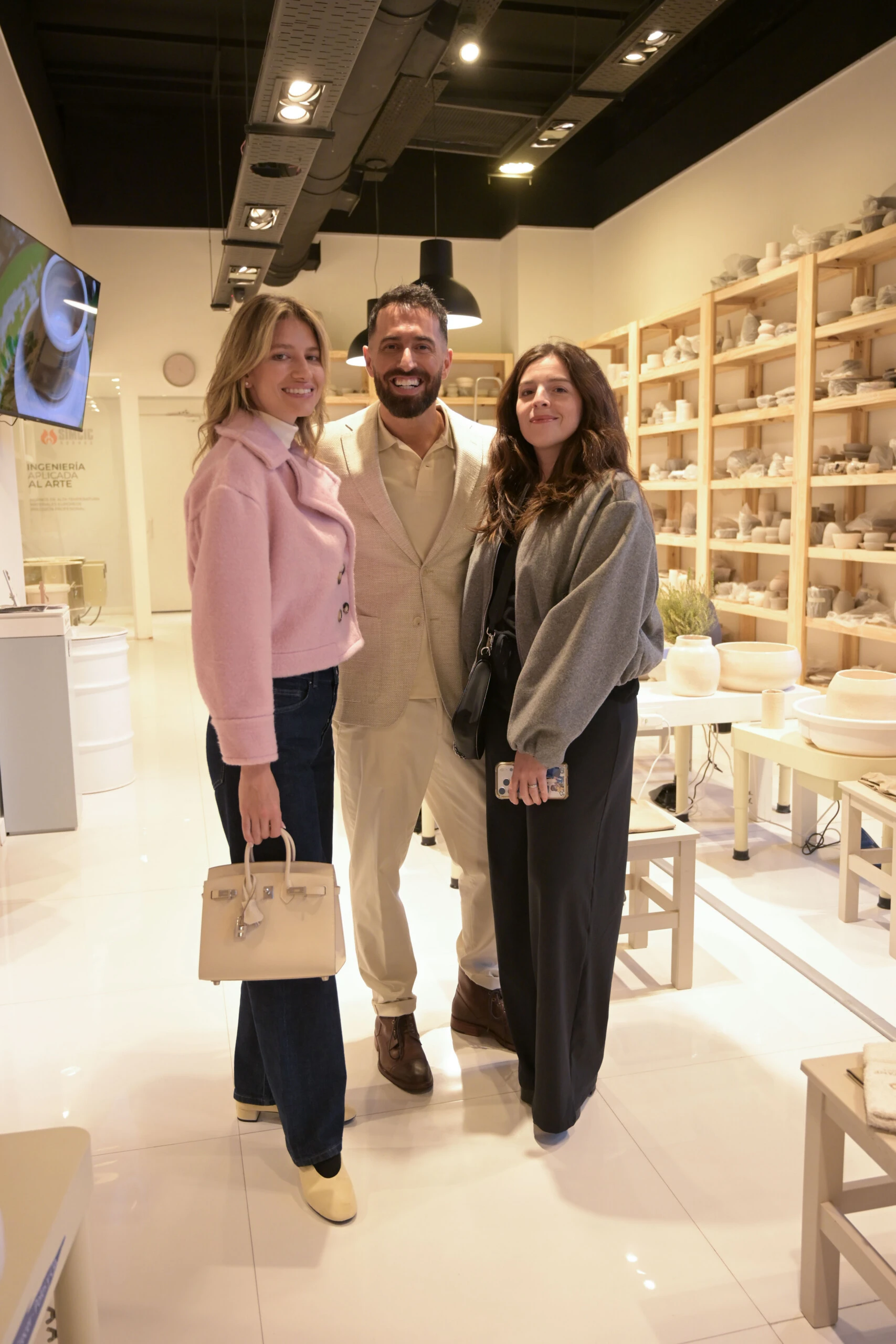 Angie Landaburu, Nicolas Pottery y Dalma Maradona