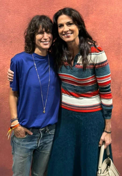 Gabriela Sabatini asistió al desfile de Lacoste en la Semana de Moda de París.