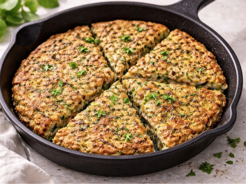 tortilla de verduras y avena