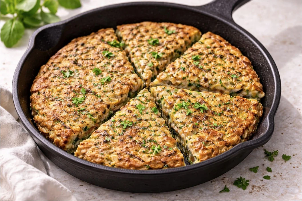 tortilla de verduras y avena
