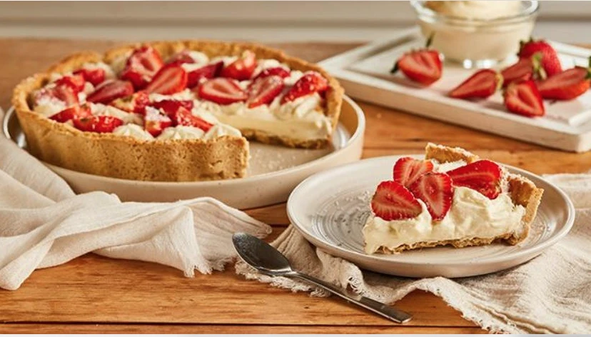 Tarta de frutillas sin horno