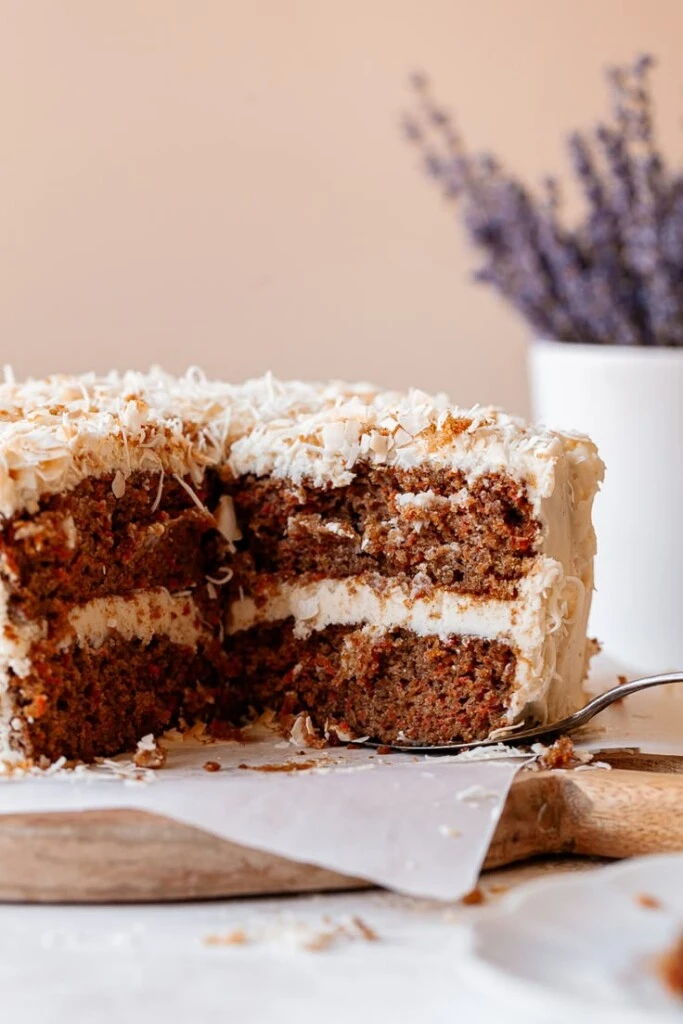 Carrot cake con coco rallado. Foto: Pinterest