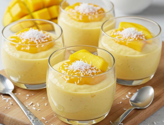 Cremoso de mango, yogur y coco: la receta liviana que se prepara en licuadora