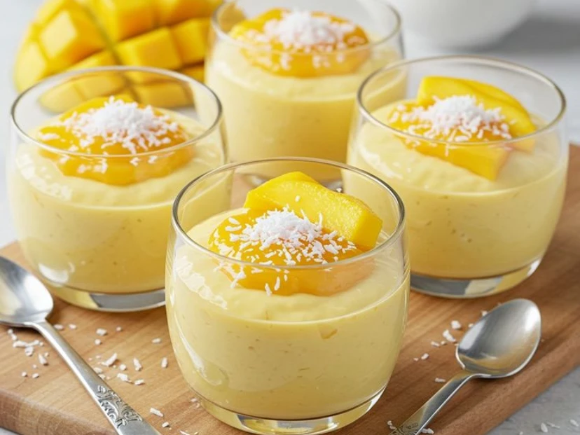 Cremoso de mango, yogur y coco: la receta liviana que se prepara en licuadora