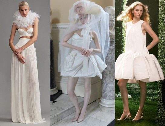 Novias no convencionales: las nuevas siluetas que reinventan el clásico vestido