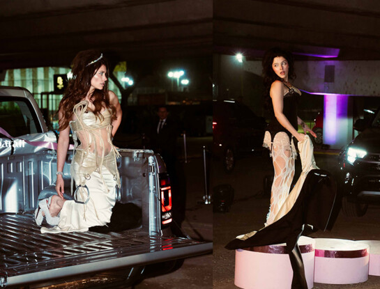 Eva De Dominici y Sofía Gonet fueron las reinas del desfile de Esquina Esquina: encajes, cristales y sensualidad