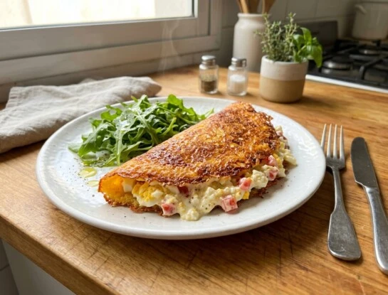 Panqueque de queso sin gluten: la idea rápida y crocante para resolver el almuerzo