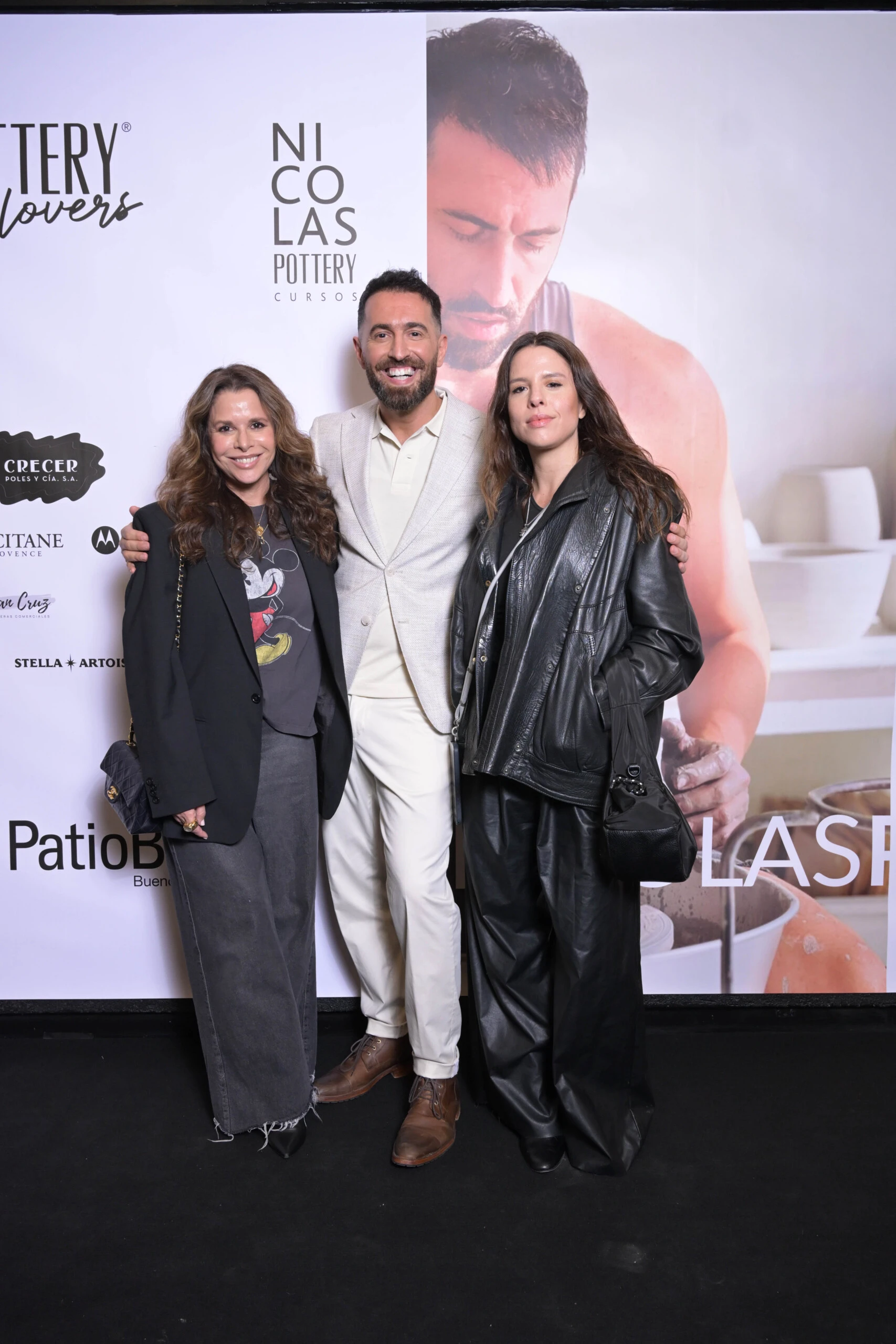 Julieta Ortega, Nicolas Pottery y Rosario Ortega
