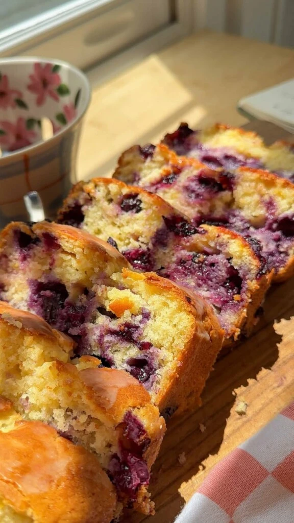 Tarta de ricota y arándanos. Foto: Pinterest