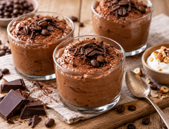 El postre proteico del día: mousse de café y chocolate, cremosa y lista en 10 minutos