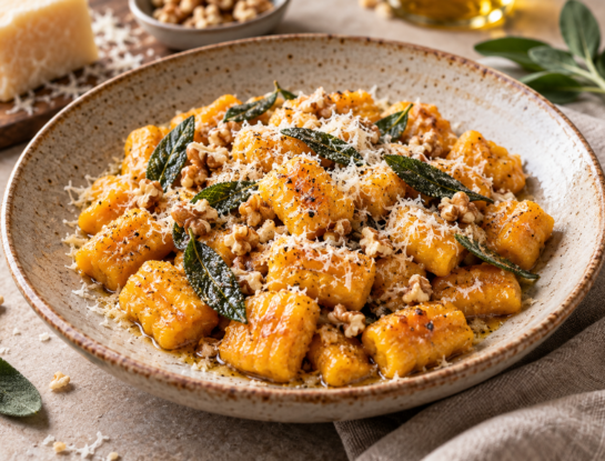 La receta fácil del día: ñoquis de calabaza, suaves y con pocos ingredientes