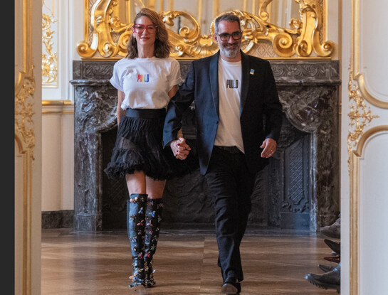 Puli Demaria llevó su marca de zapatos a la Semana de la Moda de París