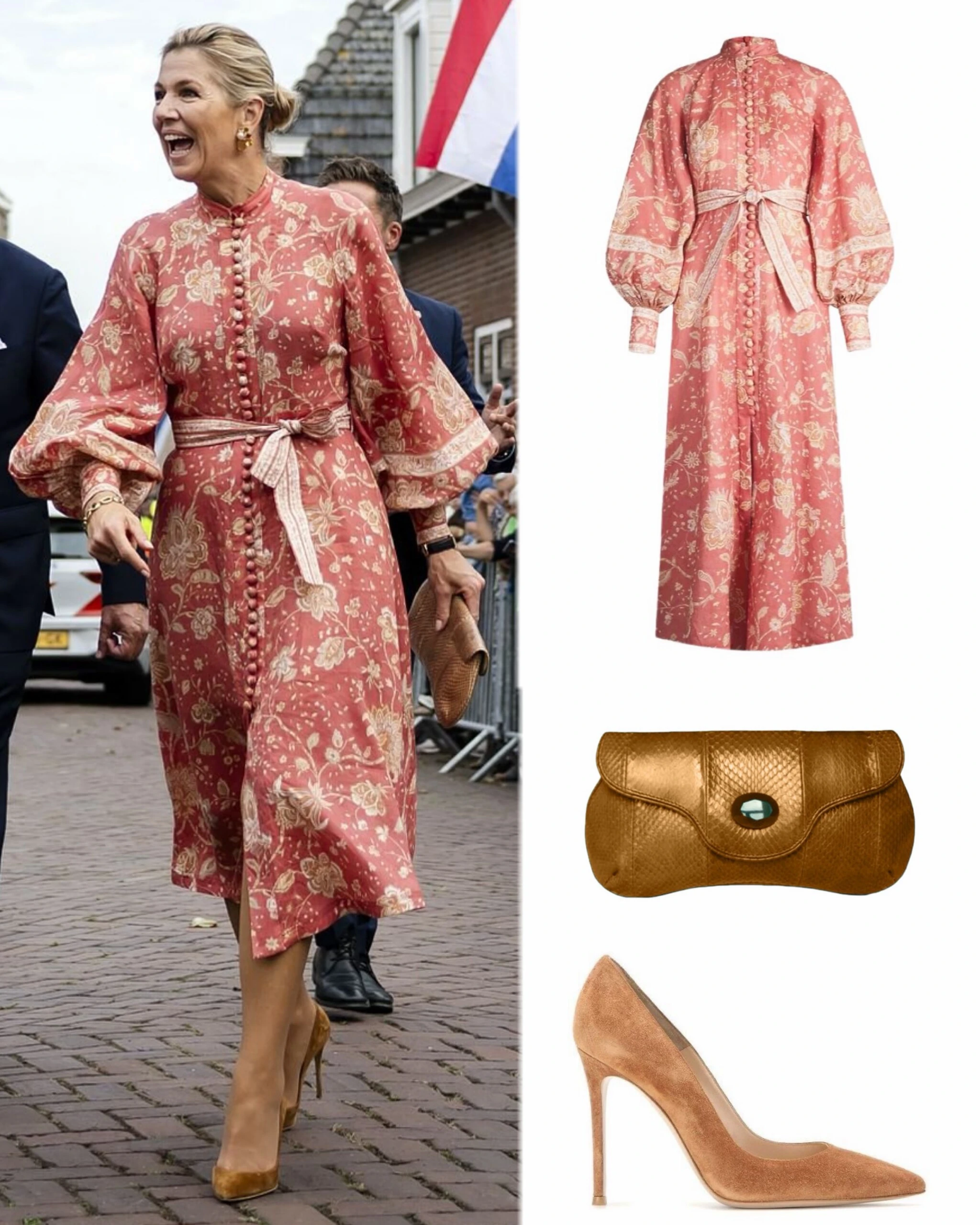 Máxima deslumbró con un vestido de inspiración oriental que rescató del placard
