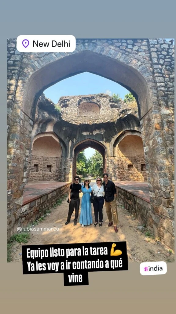 Las fotos del exótico viaje de Roxy Vázquez a la India