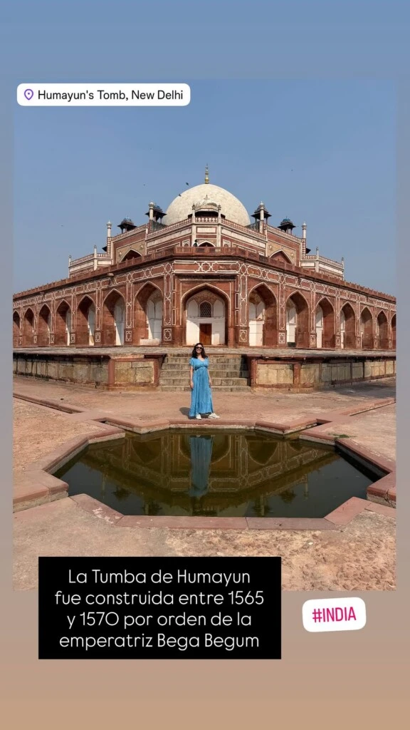 Las fotos del exótico viaje de Roxy Vázquez a la India