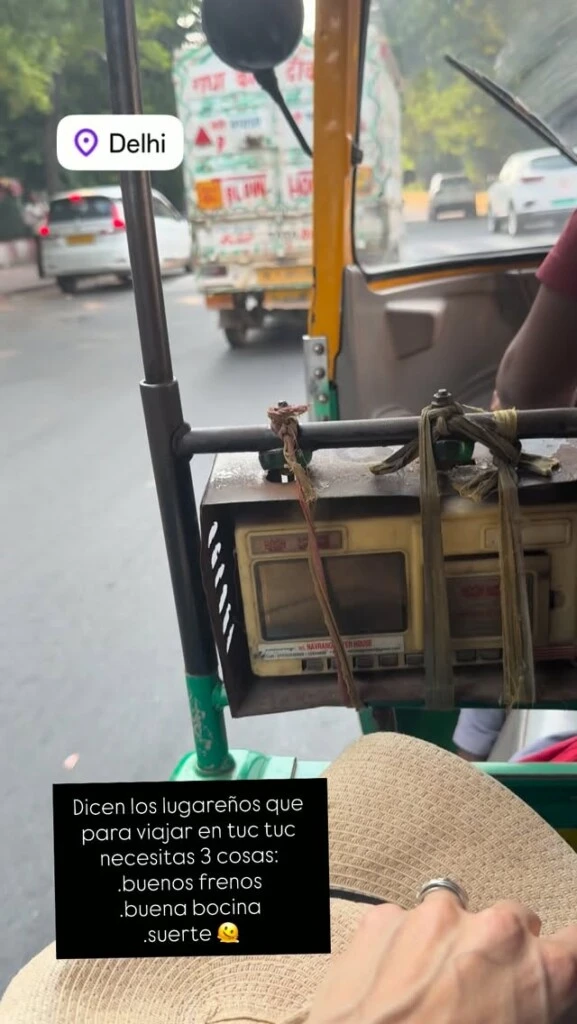 Las fotos del exótico viaje de Roxy Vázquez a la India