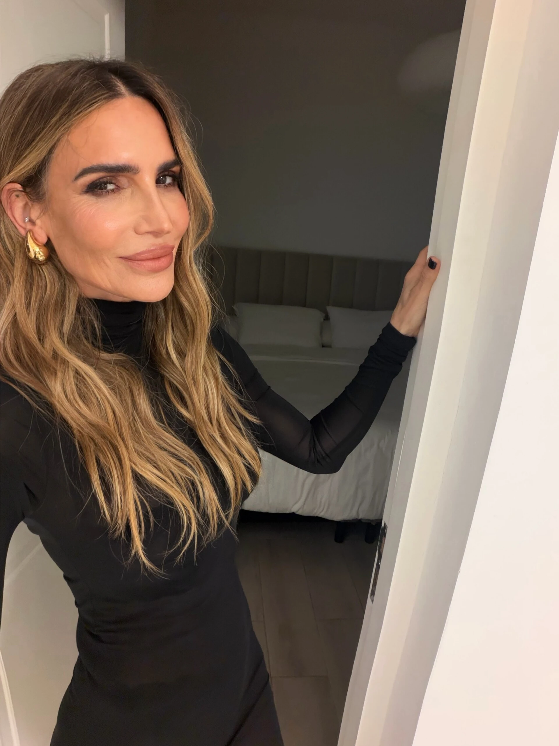 María Vázquez llevó la versión más elegante del naked dress
