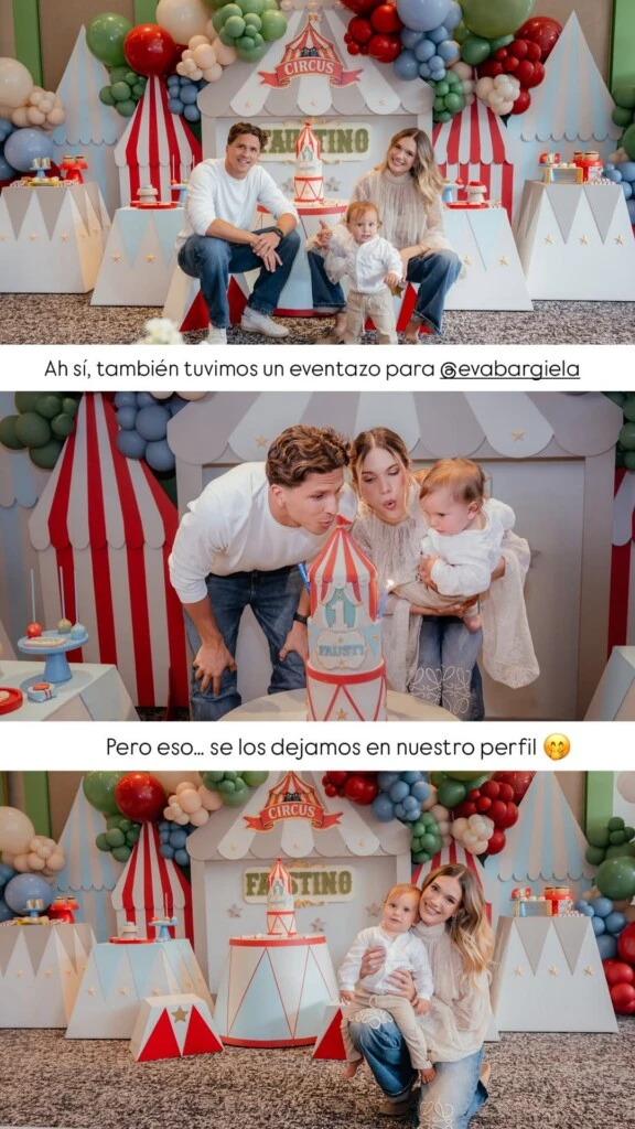 Eva reposteó el contenido y permitió que sus seguidores conocieran algunos de los detalles del festejo.