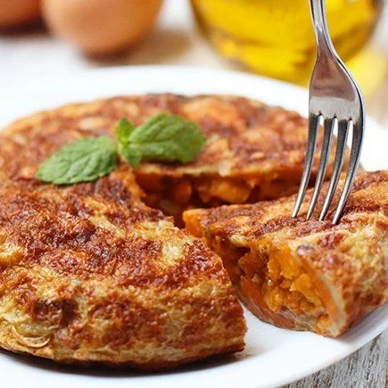 Tortilla de boniato. Foto: Pinterest