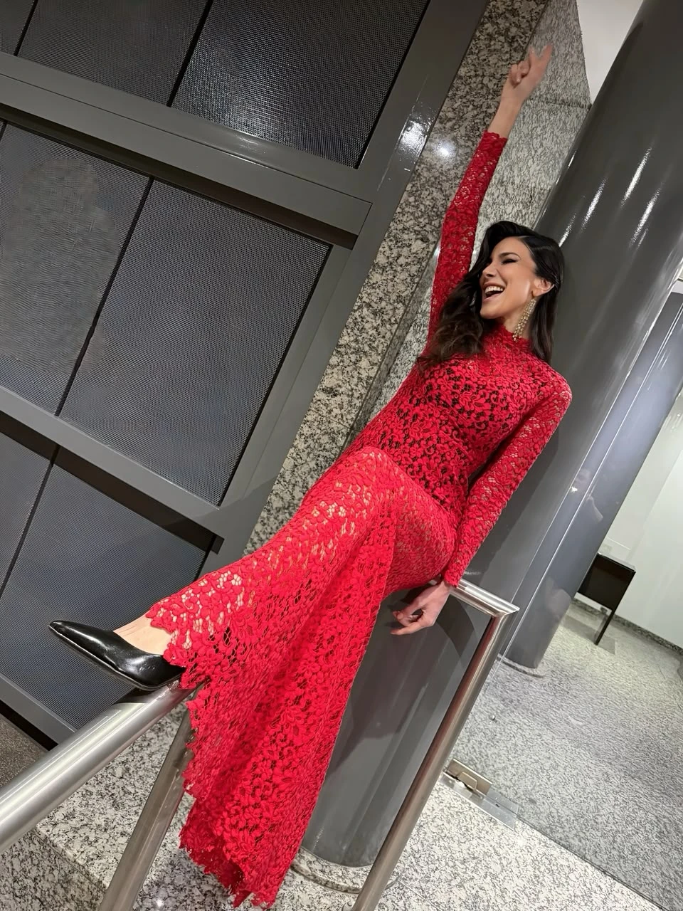 El look de Andrea Rincón.