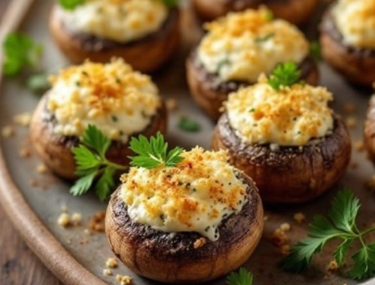 Champiñones rellenos al horno: una receta fácil y salvadora