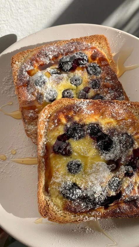 Cheesecake toast de arándanos. Foto: Pinterest