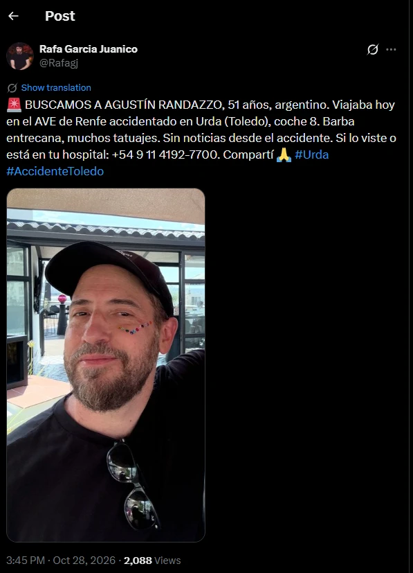 Los datos de Randazzo.