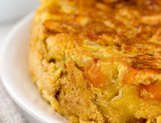 Tortilla de boniatos: una opción más liviana para la cena