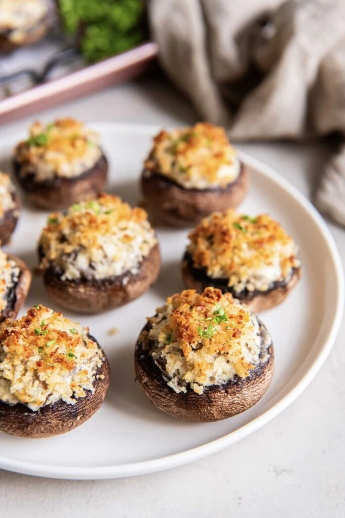 Champiñones rellenos. Foto: Pinterest